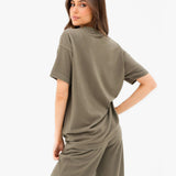 Nellie Oversized T-Shirt - Moss Green