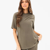 Nellie Oversized T-Shirt - Moss Green