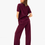 Nellie Oversized T-Shirt - Rich Burgundy
