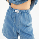 Tatum Denim Shorts - Mid Blue
