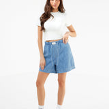 Tatum Denim Shorts - Mid Blue