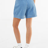 Tatum Denim Shorts - Mid Blue
