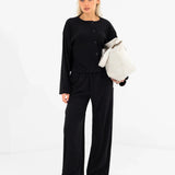 Alma Button Up Cardigan - Black