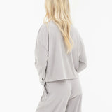 Alma Button Up Cardigan - Light Grey