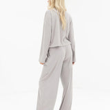 Alma Button Up Cardigan - Light Grey