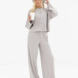 Alma Button Up Cardigan - Light Grey