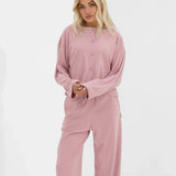 Alma Button Up Cardigan - Dusky Pink