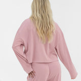 Alma Button Up Cardigan - Dusky Pink