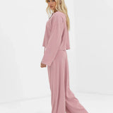 Alma Button Up Cardigan - Dusky Pink
