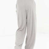 Alma Wide Leg Trousers - Light Grey