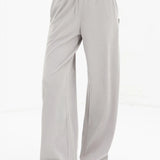 Alma Wide Leg Trousers - Light Grey