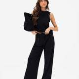 Emmy Wide Leg Trousers - Black