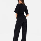 Emmy Wide Leg Trousers - Black