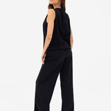 Emmy Button Up Vest - Black