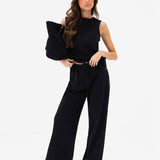 Emmy Button Up Vest - Black