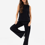 Emmy Button Up Vest - Black