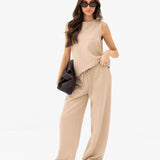 Emmy Button Up Vest - Light Tan