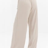 Ebony Wide Leg Trousers - Light Stone