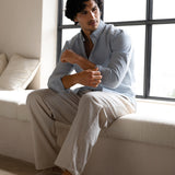 Jude Relaxed Linen Trousers - Light Beige