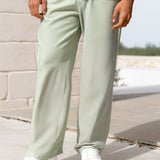 Jude Relaxed Linen Trousers - Sage Green