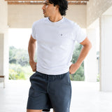 Jude Relaxed Linen Shorts - Dark Blue