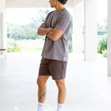 Jude Relaxed Linen Shorts - Dark Brown