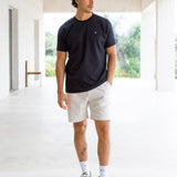 Jude Relaxed Linen Shorts - Light Beige