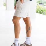 Jude Relaxed Linen Shorts - Light Beige