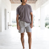 Jonah Relaxed Stripe Shorts - Beige