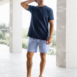Jonah Relaxed Stripe Shorts - Blue