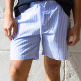 Jonah Relaxed Stripe Shorts - Blue