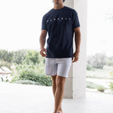Jonah Relaxed Stripe Shorts - Grey