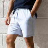Jonah Relaxed Stripe Shorts - Grey