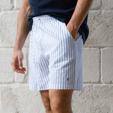 Jonah Relaxed Stripe Shorts - White
