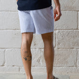 Jonah Relaxed Stripe Shorts - White