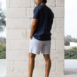 Jonah Relaxed Stripe Shorts - White