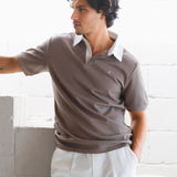 Ander Relaxed Polo Shirt - Brown