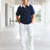 Ander Relaxed Polo Shirt - Navy