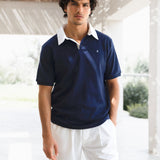 Ander Relaxed Polo Shirt - Navy
