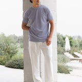 Aidan Relaxed Textured T-Shirt - Purple