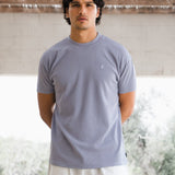 Aidan Relaxed Textured T-Shirt - Purple