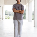 Jonah Relaxed Stripe Trousers - Beige