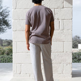 Jonah Relaxed Stripe Trousers - Beige