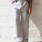 Jonah Relaxed Stripe Trousers - Beige