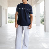 Jonah Relaxed Stripe Trousers - Grey