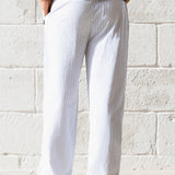 Jonah Relaxed Stripe Trousers - Grey