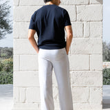Jonah Relaxed Stripe Trousers - Grey