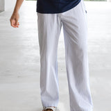 Jonah Relaxed Stripe Trousers - Grey