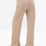 Nellie Wide Leg Trousers - Marl Beige