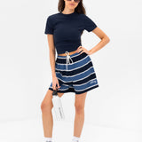 Skye Stripe Shorts - Blue Mix